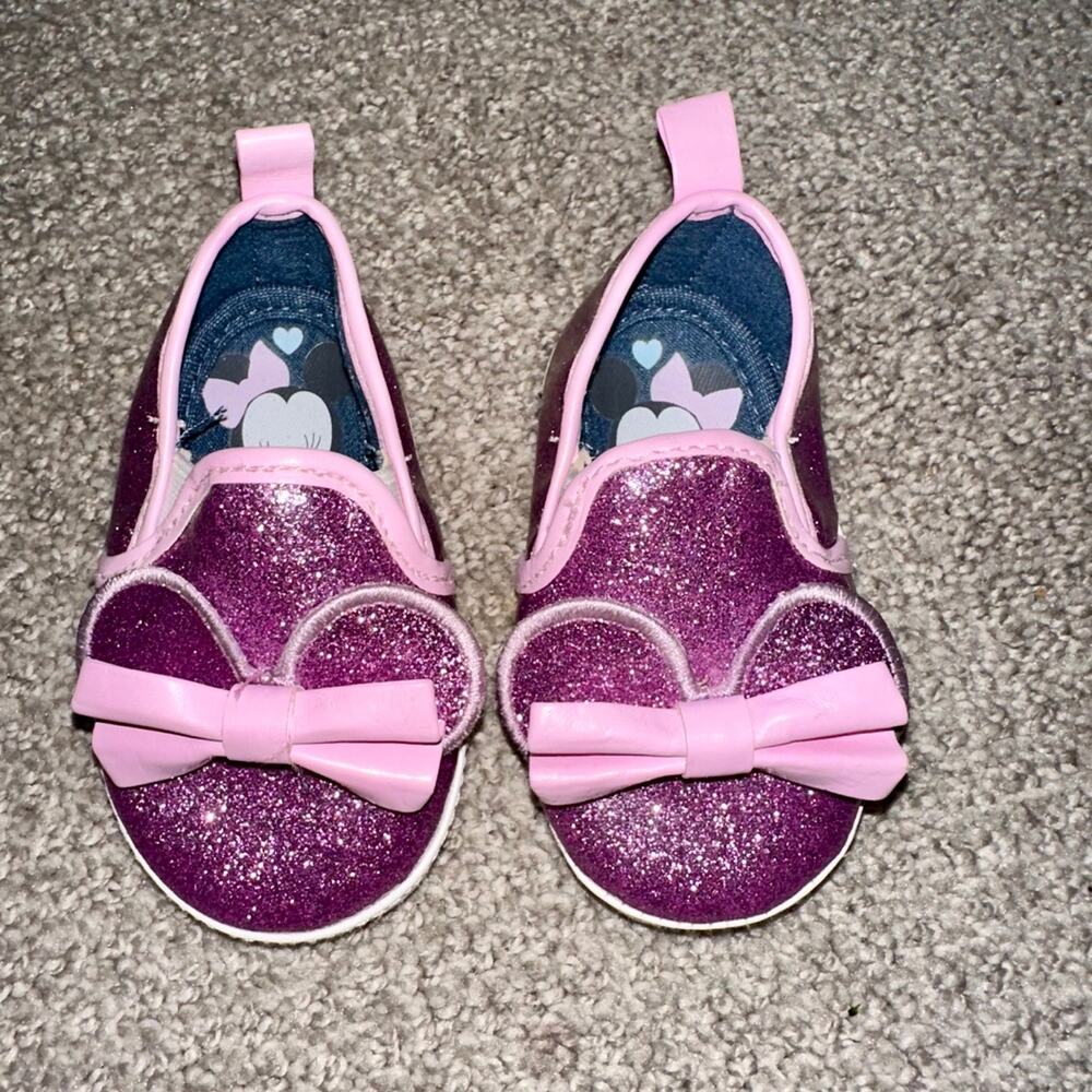 Disney Baby Pink Sparkle Minnie Mouse Shoes